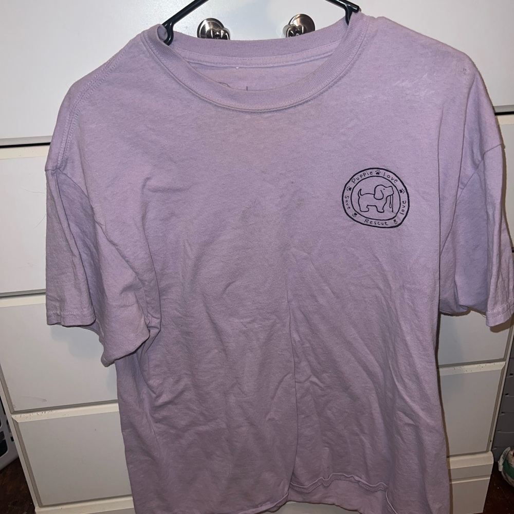 Purple puppy love shirt